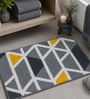 Grey Modern Geometric Non-Slip Bath Mat (40x60 CM)