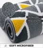 Grey Modern Geometric Non-Slip Bath Mat (40x60 CM)