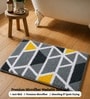 Grey Modern Geometric Non-Slip Bath Mat (40x60 CM)