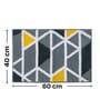 Grey Modern Geometric Non-Slip Bath Mat (40x60 CM)
