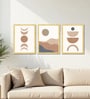 Minimal Abstract Framed Wall Art Set of 3