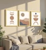 Minimal Abstract Framed Wall Art Set of 3