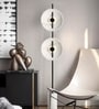 Modern Glass Ball Floor Lamp with Marble Base