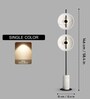 Modern Glass Ball Floor Lamp with Marble Base