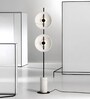 Modern Glass Ball Floor Lamp with Marble Base