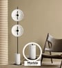 Modern Glass Ball Floor Lamp with Marble Base