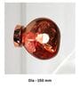 Modern Glass Wall Light with Rose Gold Base   Designer Sconce