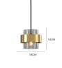 Modern Gold & Glass Pendant Light