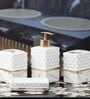 Modern Gold Ceramic (Set of 4) Bath Set