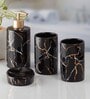 Modern Gold Ceramic (Set of 4) Bath Set