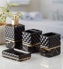 Modern Gold Ceramic (Set of 4) Bath Set