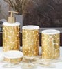 Modern Gold Ceramic (Set of 4) Bath Set