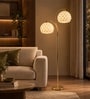 Modern Gold Dual-Shade Floor Lamp