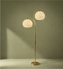 Modern Gold Dual-Shade Floor Lamp