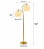 Modern Gold Dual-Shade Floor Lamp