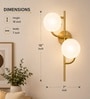 Modern Gold Globe Wall Sconce Modern Gold Globe Wall Sconce
