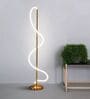 Modern Gold Spiral LED Floor Lamp