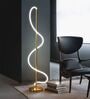Modern Gold Spiral LED Floor Lamp