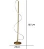 Modern Gold Spiral LED Floor Lamp Modern Gold Spiral LED Floor Lamp