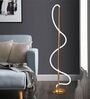 Modern Gold Spiral LED Floor Lamp