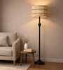 Modern Gold Stand Floor Lamp Macrame Shade