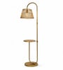 Modern Gold Stand Floor Lamp Macrame Shade