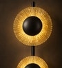 Modern Gold Sunburst Double Wall Sconce