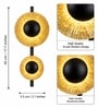 Modern Gold Sunburst Double Wall Sconce