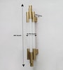 Modern Gold Vertical Linear LED Sconce