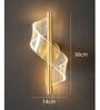 Modern Gold Wall Light with Elegant LED Ribbon Design