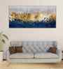 Modern Golden Textured Design Premium Canvas Wall Painting