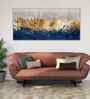 Modern Golden Textured Design Premium Canvas Wall Painting