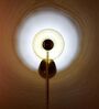Modern Golden Wall Light with Clear Glass Globe   Inbuilt LED