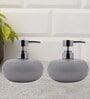 Modern Grey Ceramic (Set of 2) Soap Dispensers