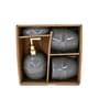 Modern Grey Ceramic Set of 4 Bath Accessories Set 