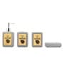 Modern Grey Ceramic Set of 4 Bath Accessories Set 