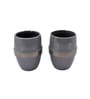 Modern Grey Ceramic Set of 4 Bath Accessories Set 