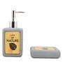 Modern Grey Ceramic Set of 4 Bath Accessories Set 