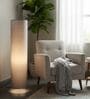 Modern Grey Cylinder Floor Lamp   Stylish Lighting for Living Room & Bedroom