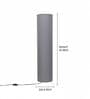 Modern Grey Cylinder Floor Lamp   Stylish Lighting for Living Room & Bedroom