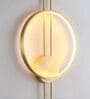 Modern Halo Orb Wall Light   Gold Finish LED Sconce