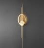 Modern Halo Orb Wall Light   Gold Finish LED Sconce