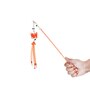 Modern Orange Nylon Hanging Cat Toy