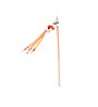 Modern Orange Nylon Hanging Cat Toy