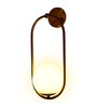 Aphro Antique Gold Metal & Glass Wall Sconces