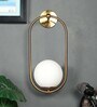 Aphro Antique Gold Metal & Glass Wall Sconces