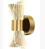 Modern Inbuilt LED Wall Sconce Light Gold Finish(3 Lighting Mode)