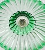 Modern Industrial Green Ribbed Glass Adjustable Gooseneck Wall Sconce