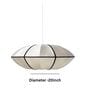 Modern Japanese Fabric Pendant Lamp (White)