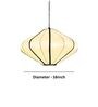 Modern Japanese Lantern Pendant Lamp (White)